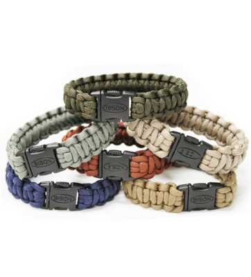 Bison Designs Earth Tone Paracord Side Release Bracelet 