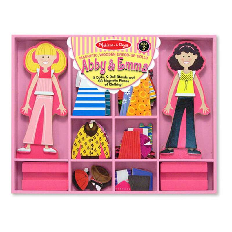 Melissa & Doug Abby & Emma Magnetic Dress Up Set