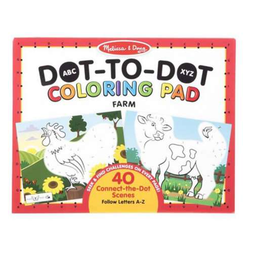 Melissa & Doug ABC Dot-to-Dot Coloring Farm Pad