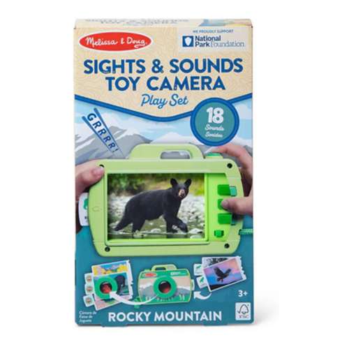 Melissa & Doug Rocky Mountain National Park Sights & Sounds Wooden Toy Camera Play Set