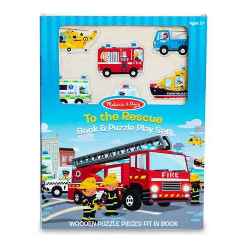 Melissa & Doug To the Rescue Book & Puzzle Play Set