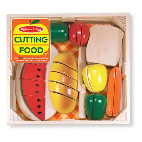 Melissa & Doug Poke-a-Dot: Cutting Food Wooden Play Food