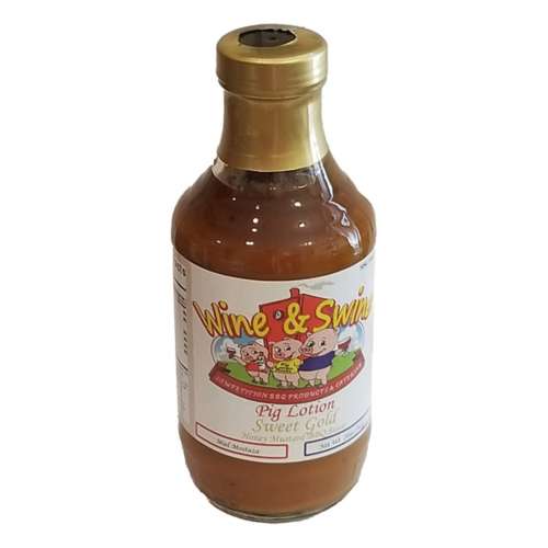 Wine and Swine Pig Lotion Sweet Gold BBQ Sauce
