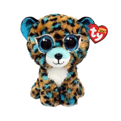 Ty Cobalt Blue Spotted Leopard Beanie Boo