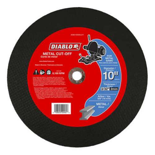 Diablo 10 in Aluminum Oxide Metal Cut-Off Disc