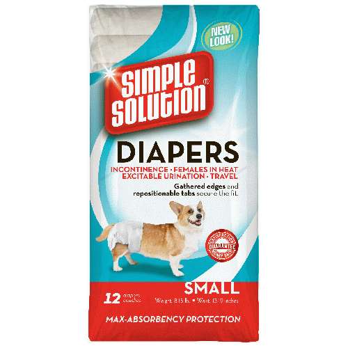 Simple Solution Female Dog Disposable Diapers 12 Pack