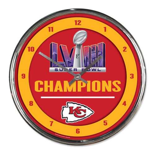 Wincraft Kansas City Chiefs Super Bowl Champion Chrome Clock