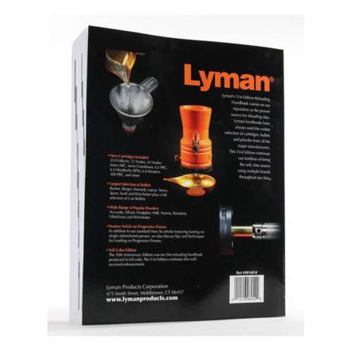 Lyman 51st Edition Softcover Reloading Manual