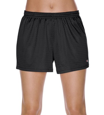 champion black mesh shorts