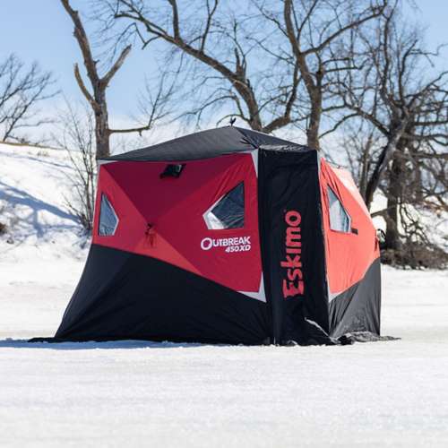 Eskimo Ice Fishing Shelter EHUB Rattle Reel Phone Rod Camera