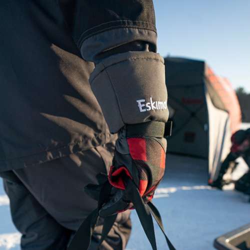 Men's Eskimo Emo Buffalo Plaid Cold Weather Ice Fishing Gloves