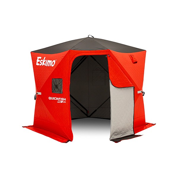 ESKIMO QuickFish 3HD No-Trip Door Hub Ice Shelter