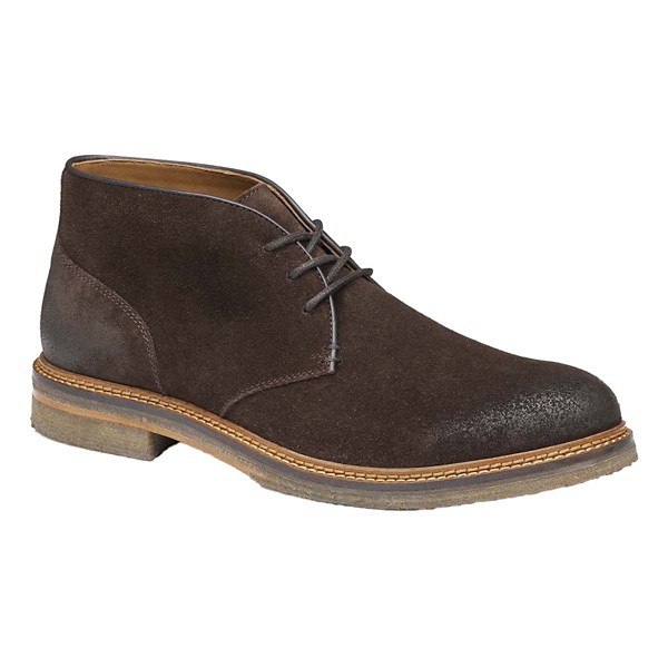 Men's Johnston & Murphy Calder Chukka Boots 11.5 Brown Oiled Suede