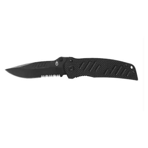 Gerber Swagger Drop Point Partial Serrated Tactical Folding hunting