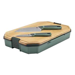 Camping kitchen kit using tackle box