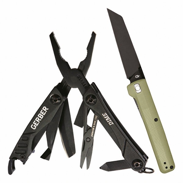 GERBER Dime Multi-Tool with Pledge Folding Knife Set Multi-Tool