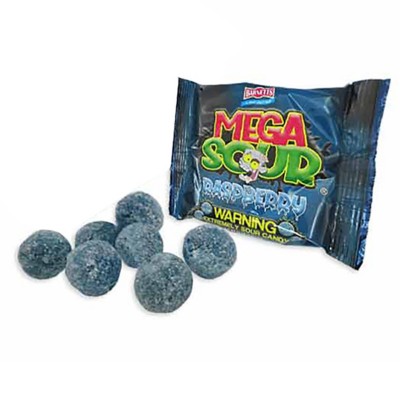 Barnett Sweets Barnetts Mega Sour Fruit Bag Raspberry