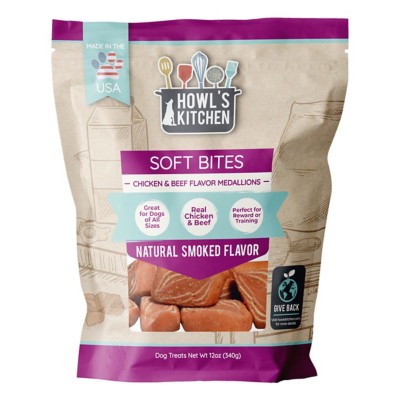Howl's Kitchen Chicken and Beef Flavored Meaty Medallions Dog Treats