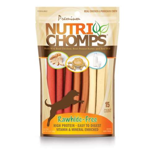Nutri Chomps Assorted Flavor Mini Sticks 15 Count
