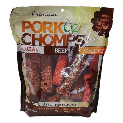 Pork Chomps 4-inch Assorted Crunch Dog Treats
