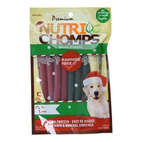 NutriChomps Holiday Mint Stick Dog Chews
