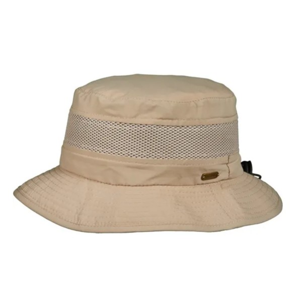 DORFMAN-PACIFIC Men's  Mesh Crown Aussie Bucket Hat