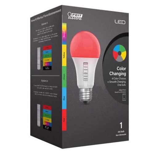 Feit A19 E26 Medium Filament LED Smart-Enabled Multi-Colored Bulb