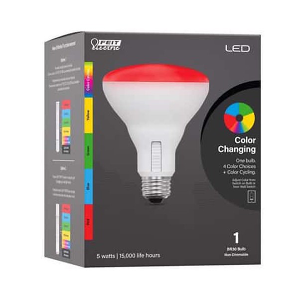 Feit Electric BR30 E26 Smart-Enabled LED Floodlight 65 Watt Bulb - 1 Pack