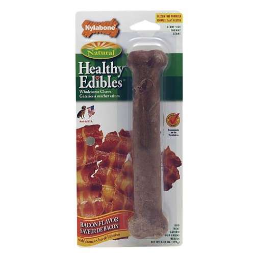 Nylabone Healthy Edibles Giant Bacon Flavored Bone