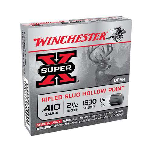 Winchester Super-X Rifled HP Slug .410 Gauge Shotshells 5 Round Box