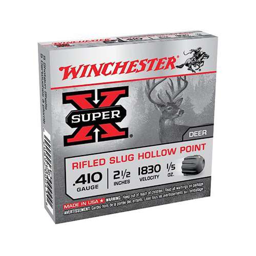 Winchester Super X 410 2.5" 1/5 oz Slug 15/bx
