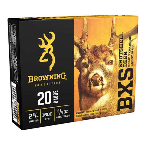 Browning BXS Deer Sabot Slug 20 Gauge Shotshells 5 Round Box