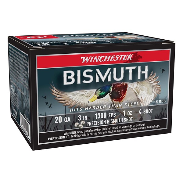 WINCHESTER BISMUTH  20 Gauge Shotshells 15 Round Box