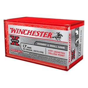 Winchester Super-X 17HMR Varmint Rimfire Ammunition 50 Round Box