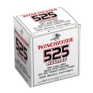 Winchester Ammo 22LR 36gr HP 525/bx
