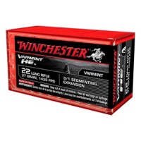 Winchester Varmint HE Segmenting Expansion Rimfire Ammunition 50 Round Box