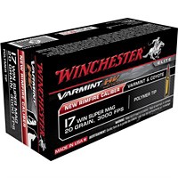 Winchester Varmint HV 17 Win Super Mag 20gr Polymer Tip 50/b