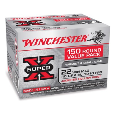 Winchester Super-X JHP Rimfire Ammunition 150 Round Value Pack