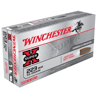 Winchester Super-X Jacketed Soft Point Rifle Ammunition 20 Round Box