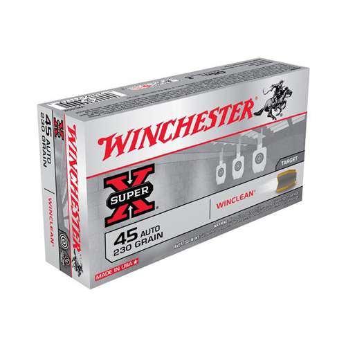 Winchester Super-X Winclean Target Pistol Ammunition 50 Round Box