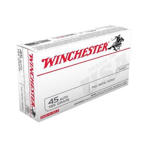 Winchester USA Target FMJ Pistol Ammunition 50 Round Box