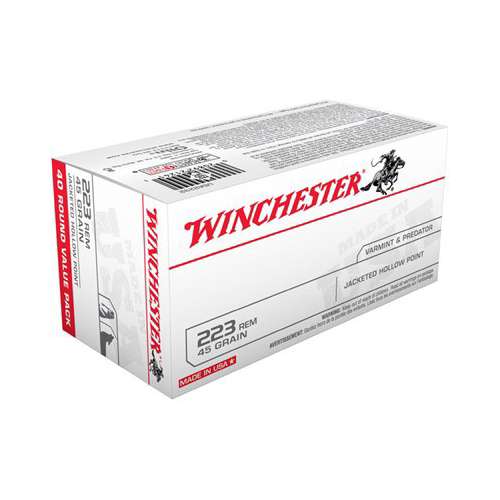 Winchester USA Varmint & Predator Ammunition 40 Round Box