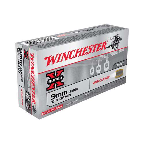 Winchester Super-X Winclean Target Pistol Ammunition 50 Round Box