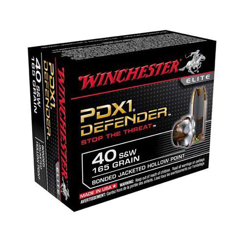 Winchester PDX1 Defender JHP Pistol Ammunition 20 Round Box