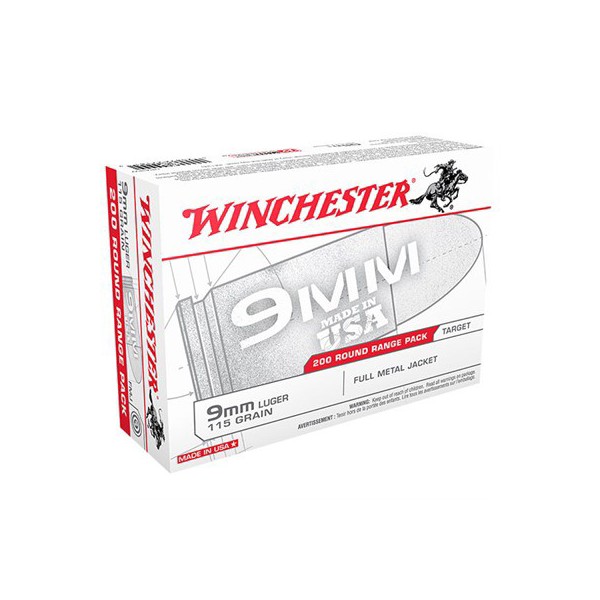 WINCHESTER USA Target FMJ Handgun Ammunition