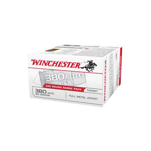 Winchester USA Target FMJ Pistol Ammunition 200 Round Box