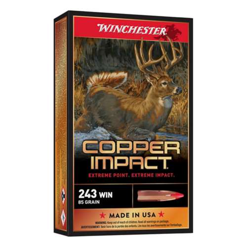 Winchester Copper Impact Lead Free Rifle Ammunition 20 Round Box