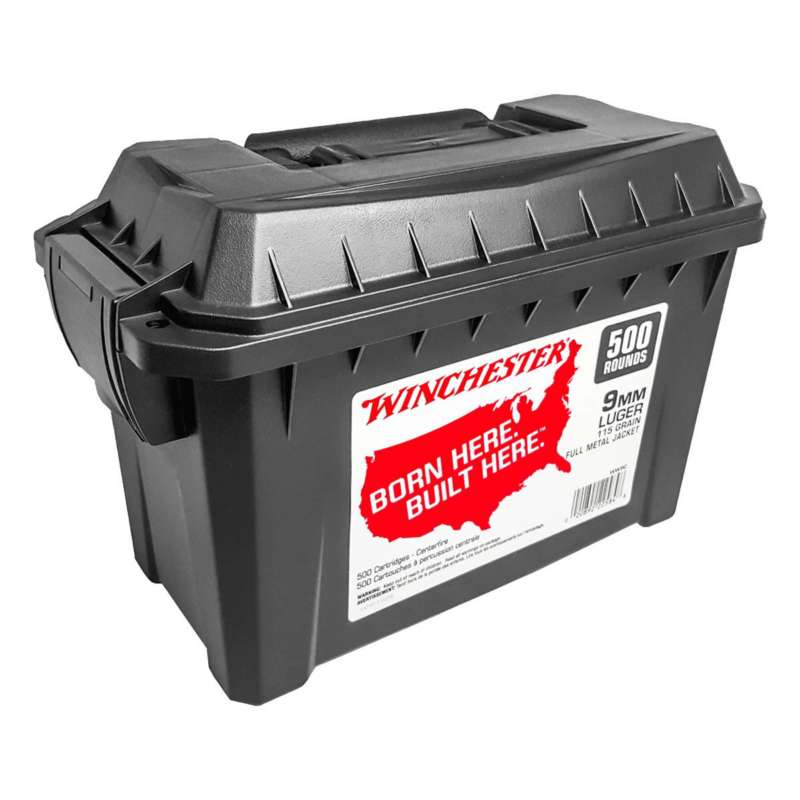 Winchester Ammo 9mm 115 gr FMJ 500 rd Can | SCHEELS.com