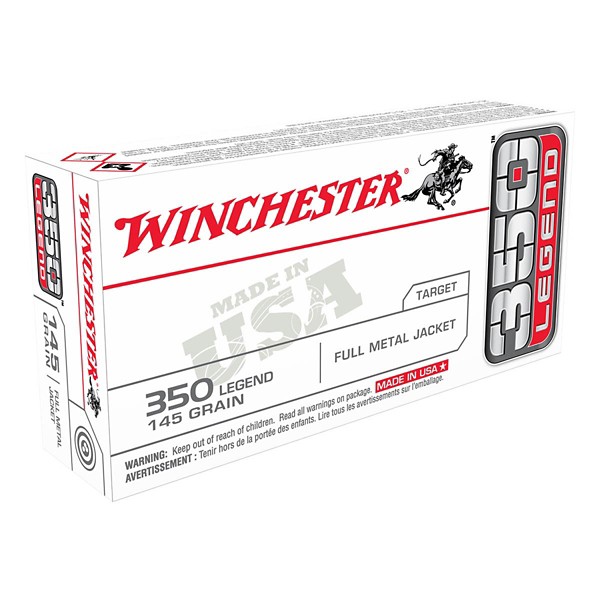 WINCHESTER USA Target FMJ Straight Wall Rifle Ammunition