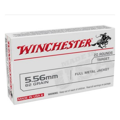 Winchester - USA White Box .223 Rem 55 Grain FMJ Target Ammo - 20 Rounds -  Murdoch's